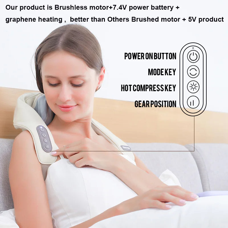 Portable Mini Relaxer Dredge Kneading Smart Electric Wrap
