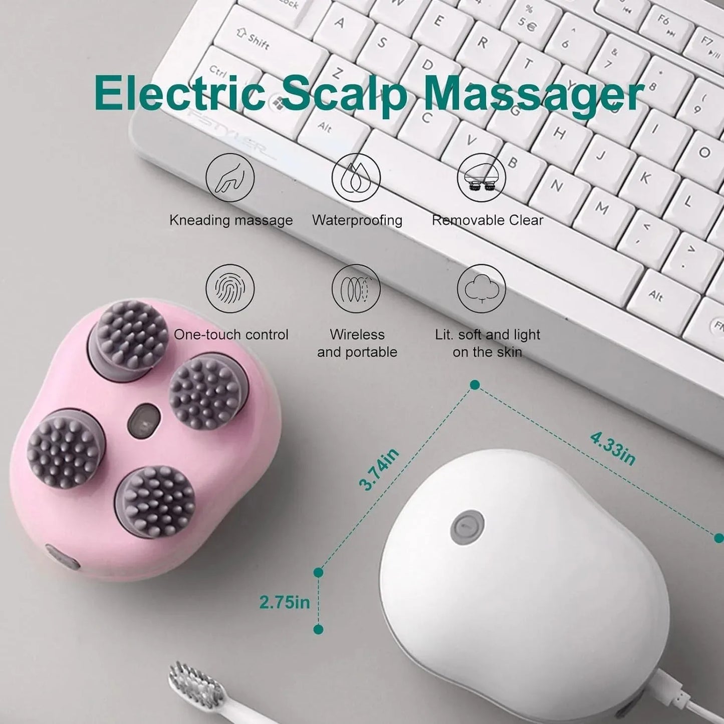 Wireless Scalp Massager Stress Relief